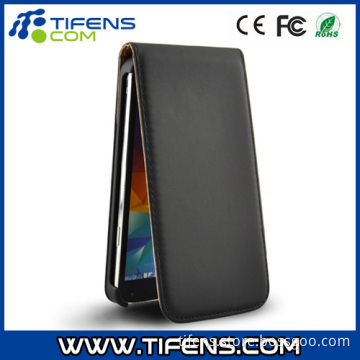 up-Down Opening Protective PU Leather Mobile Phone Case for Samsung S5